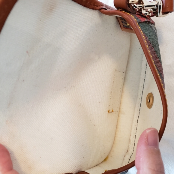 Dooney and Bourke Tartan plaid pattern small Pouch - Picture 6 of 9
